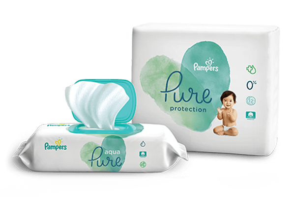pampers pure diapers and wipes